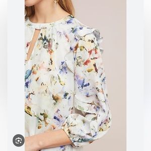 Anthropologie Dolan XS floral top